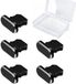 Merkloos Set van 5 Stuks Stofdoppen voor iPhone - Noir/Argent