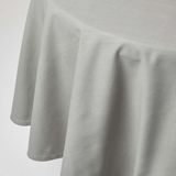 Homescapes Rond Tafelkleed Grijs - 178 cm, 100% Katoen