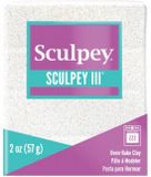 Sculpey Klei III White glitter 57 gr