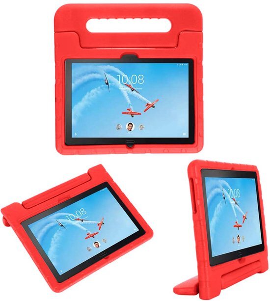 imoshion Kidsproof Backcover met handvat Lenovo Tab P10 hoesje - Rood