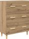 vidaXL Dressoir Artisan Eikenhout 69,5 x 34 x 90 cm