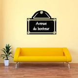 Ambiance Sticker Schoolbordsticker - uitwisbare zelfklevende muurstickers - STRAATBORD - 95x125cm