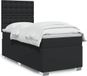 Maison Exclusive - Sommier à lattes de lit avec matelas noir 100x200 cm similicuir