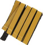 KOTARBAU® Kachelband, Kachelkoord, 18 x 3 mm, Ovenafdichtband, 2,5 m, Haardafdichting, Glasvezel, Zwart, Zelfklevende Glasvezel Touw, Hittebestendig Vuurvaste Deurpakking