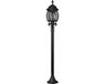 TRIO ELVO - Luminaire sur poteau - Noir mat - excl. 1x E27 4 W