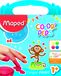 Maped Office Maped Color'Peps Early Age vingerverf, doos van 4 potjes van 80 ml in geassorteerde kleuren