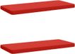 vidaXL - 2-delige - Coussin de banc - VUGHT - 2 pièces - 100% Polyester - Rouge