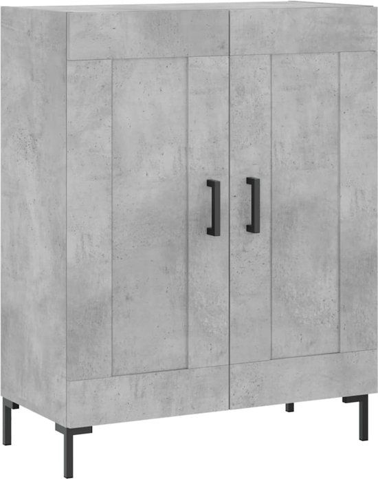 vidaXL Dressoir Betongrijs Hout 69,5x34x90 cm