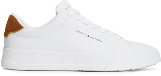 Tommy Hilfiger Leren Sneaker Laag Met Meerkleurige Print