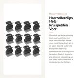 Merkloos Dailygoods Haarrollerclips 12 stuks