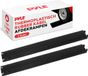 Pyle Dubbele Rubber Kabelgoot 80 Inch – Sterke 1-Kanaals Kabel- en Slangbeschermer voor Vloer of Oprit (2 Stuks)