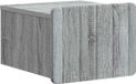 vidaXL Muurbevestigde Nachttafel Grijs sonoma 33 x 34,5 x 24 cm