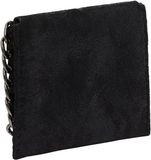 IZIA Clutch Tas Zwart Polyester Glitter Overslag Enkel Handvat