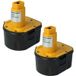 Vhbw - 2x Batteries Compatibles Avec Dewalt Dw975k, Dw976k, Dw977b, Dw977k, Dw979, Dw979k, Dw979k-2 Outil Électrique (2000mah Nimh 12 V)