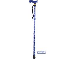 Aidapt Opvouwbare Wandelstok - Blauw - Verstelbaar - Aluminium - VP155KE