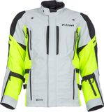 Klim Latitude Rogue Gore-Tex Motorfiets Textieljas Lichtgrijs/neon 2XL