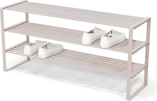 Spinder Design schoenenrek Rex SR 2 - Silky Taupe - 100 cm - Staal