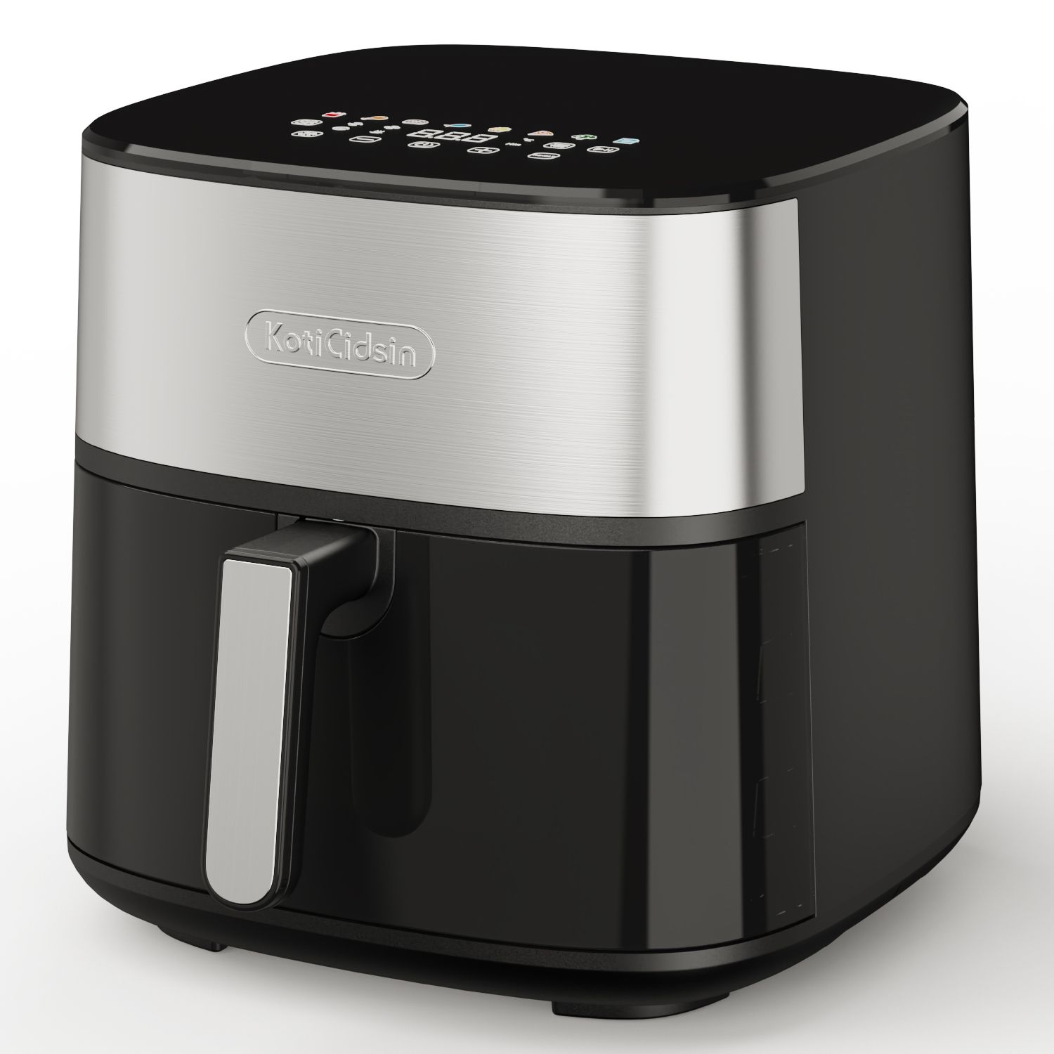 KotiCidsin Luchtfriteuse 2000 W, Airfryer 9 L, Zwart