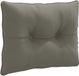 vidaXL Coussin de dossier PUTTEN 100% Polyester Gris 50 x 40 x 10 cm