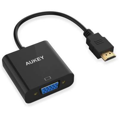 Aukey HDMI naar VGA Adapter 1080P - zwart zwart