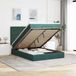 Maison Exclusive - Cadre de lit ottoman avec matelas, vert foncé, 140x190 cm, velours