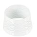 SPAAS Wit kapje voor kaars in laag glas - Lace