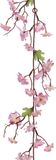 Everlands Guirlande de branches de fleurs artificielles - rose - 187 cm