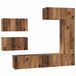 vidaXL Tv-meubelset - Oud Hout Bewerkt