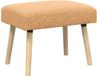vidaXL Canapé Beige uni 60 x 40 x 45 cm Bouclé