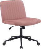 CLP Kingman bureaustoel - roze Fluweel