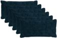 vidaXL Kussensloop 6 stuks Marineblauw 40 x 70 cm Nep Konijnenbont