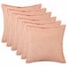 vidaXL - Kussensloop - 6 stuks - Roze - 40 x 40 cm