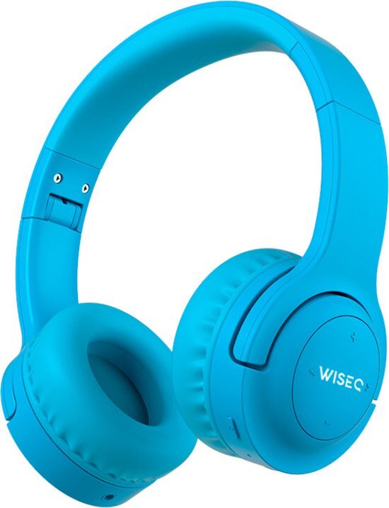 WISEQ Hero – Draadloze Kinderkoptelefoon - Bluetooth Koptelefoon voor Kinderen - 20 uur batterij - Blauw