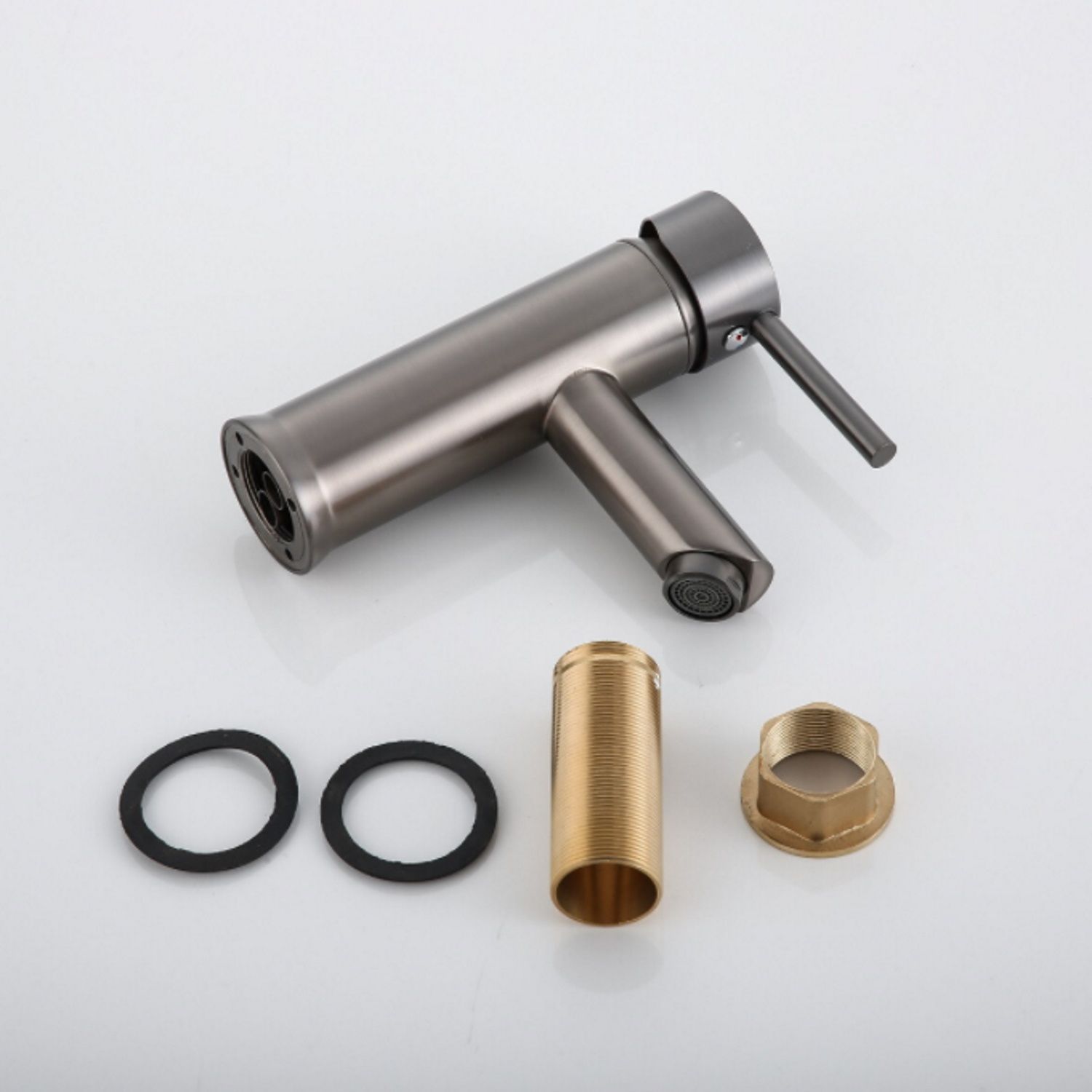 Boss & Wessing Wastafelkraan Iron Gunmetal - 8719304743088