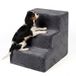 Relaxdays Hondentrap - 3 treden - 36,5 x 35 x 45 cm - grijs