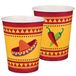 Merkloos / Sans marque Boland Mexico thema bekertjes - 20 stuks - papier - 210 ml