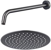 FortiFura Calvi Hoofddouche - 25cm - Rond - Geborsteld Gunmetal (Antraciet)