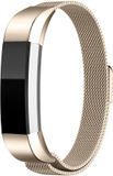 Strap-it Milanees Smartwatch bandje - Champagne - Maat S - Geschikt voor Fitbit Alta / Alta HR