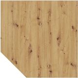Hammerbacher Koppelelement trapeziumvormig 120x120cm blanc