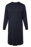 JP 1880 - Heren - Nachthemd lange mouwen henley - Navy blauw - Maat 8XL