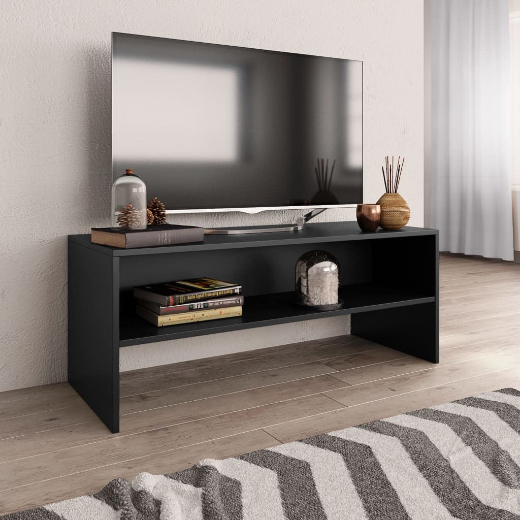 vidaXL Tv-meubel 100x40x40 cm spaanplaat zwart