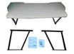 BREMER SITZBEZÜGE Multiflexboard Compatibel met VW T5 T6 T6.1 Multivan Uitbreiding Bed Camping Accessoires Caravan Bed Camper Slaapkussen Hoogte 51 cm Inclusief console/Kleur: Grijs