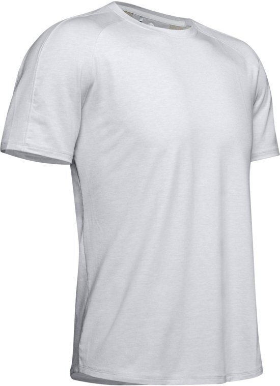 Under Armour Athlete Recovery Travel Tee Heren Sportshirt - Halo Gray Fade Heather - Maat XL