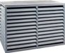Evolar EVO-COVER-WMA Airco & Warmtepomp Buitenunit Omkasting Medium Licht Antraciet Hout