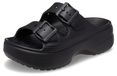 Crocs Saturday Plateau-sandalen voor dames, zwart, maat 36