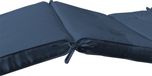 Detex Ligbedkussen - Weerbestendig UV bestendig 195x55x5cm - Blauw