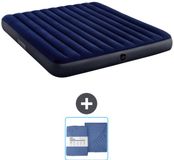 Intex Luchtbed - 2-Persoons - 183 x 203 x 25 cm - Blauw