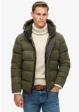 Superdry Microfibre Hooded Sports Puffer Winterjas Heren - Maat M
