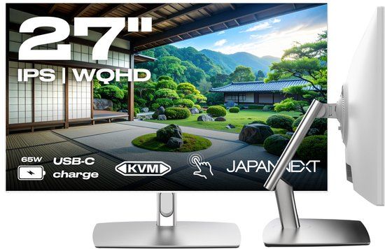 JAPANNEXT JN-IPS27WQHDR-C65W-FLD-T 27 inch WQHD Touchscreen Monitor