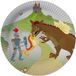 Merkloos / Sans marque Fun & Feest Party Gadgets Ridder Dinerbord - Ø 23 cm - 8 Stuks